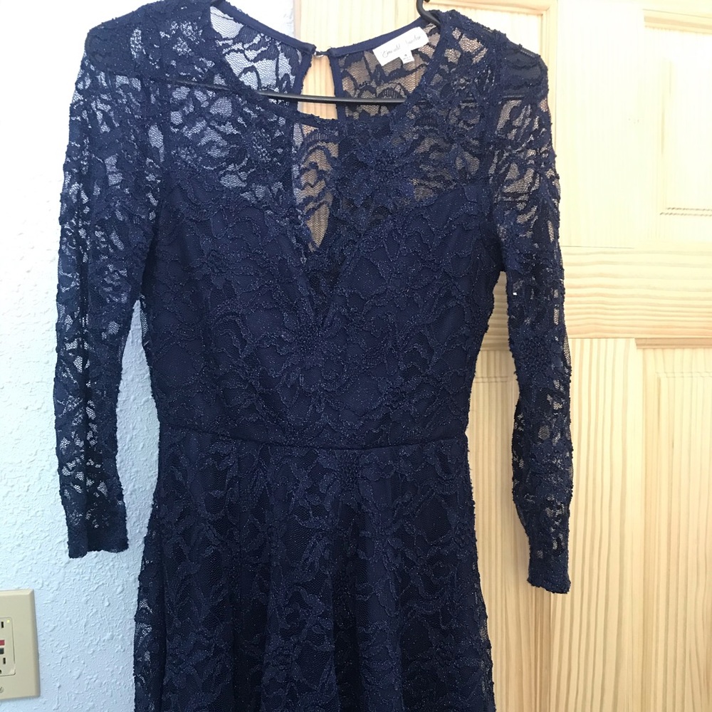 Dark blue lace dress